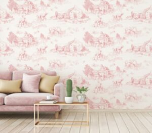 Toile wallpaper removable